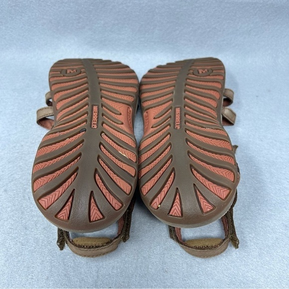 Merrell Jacardia Womens Dark Earth Brown Outdoor Strappy Sandals Size 10 - Picture 12 of 13